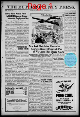 Page thumbnail for The Butler County Press