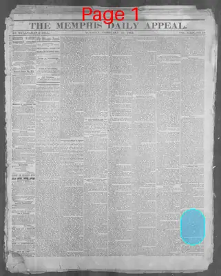 Page thumbnail for Memphis Daily Appeal