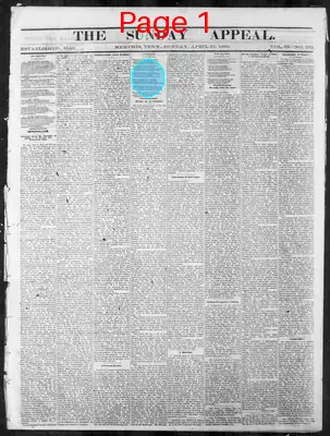 Page thumbnail for Memphis Daily Appeal