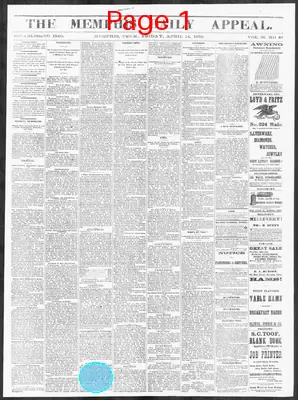 Page thumbnail for Memphis Daily Appeal