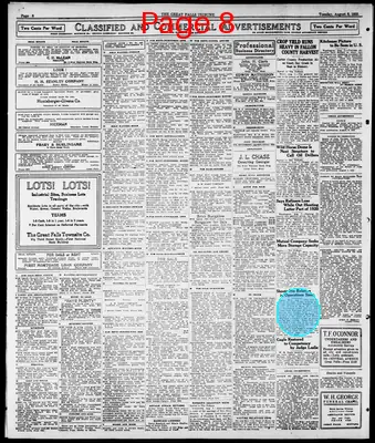 Page thumbnail for Great Falls Tribune