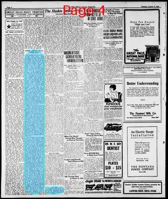 Page thumbnail for Great Falls Tribune
