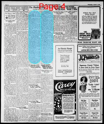 Page thumbnail for Great Falls Tribune