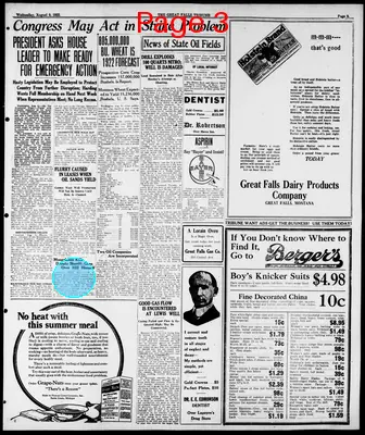Page thumbnail for Great Falls Tribune