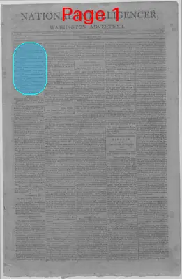 Page thumbnail for The National Intelligencer And Washington Advertiser