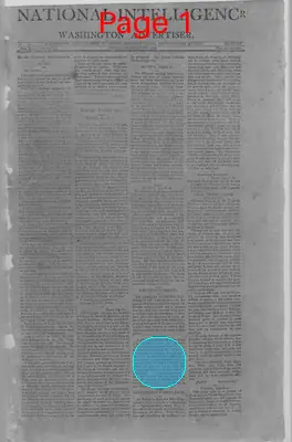 Page thumbnail for The National Intelligencer And Washington Advertiser