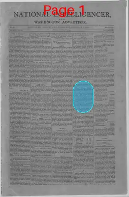 Page thumbnail for The National Intelligencer And Washington Advertiser