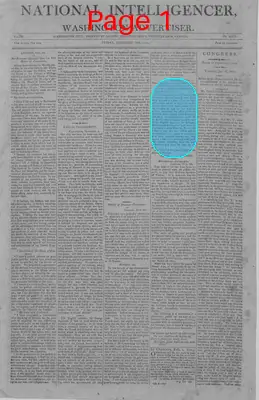 Page thumbnail for The National Intelligencer And Washington Advertiser