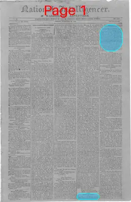 Page thumbnail for The National Intelligencer And Washington Advertiser