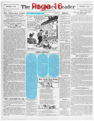 Page thumbnail for The Milwaukee Leader
