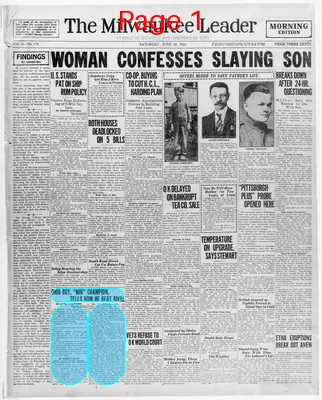 Page thumbnail for The Milwaukee Leader