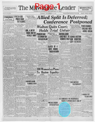 Page thumbnail for The Milwaukee Leader