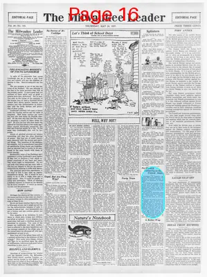 Page thumbnail for The Milwaukee Leader