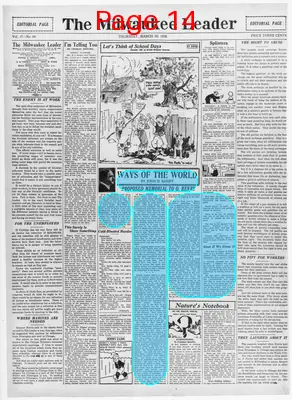 Page thumbnail for The Milwaukee Leader