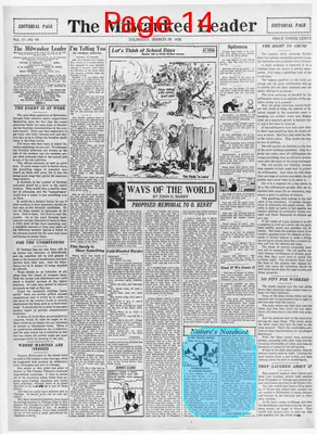 Page thumbnail for The Milwaukee Leader