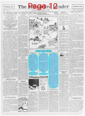 Page thumbnail for The Milwaukee Leader