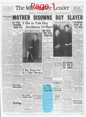 Page thumbnail for The Milwaukee Leader