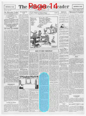 Page thumbnail for The Milwaukee Leader