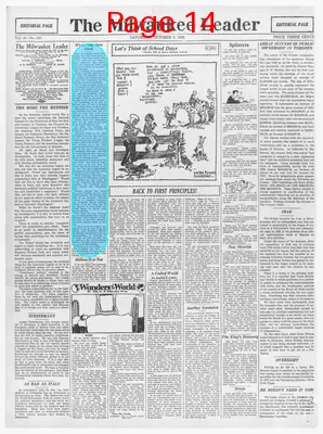 Page thumbnail for The Milwaukee Leader