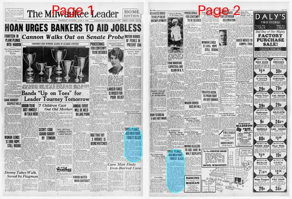 Page thumbnail for The Milwaukee Leader