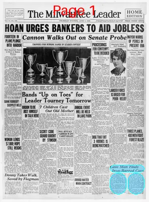 Page thumbnail for The Milwaukee Leader