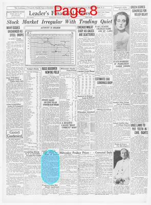 Page thumbnail for The Milwaukee Leader