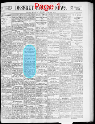 Page thumbnail for Deseret Evening News
