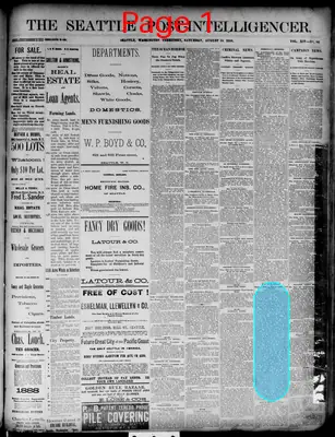 Page thumbnail for The Seattle Post Intelligencer