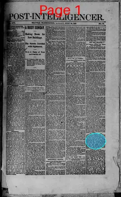 Page thumbnail for The Seattle Post Intelligencer