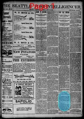 Page thumbnail for The Seattle Post Intelligencer