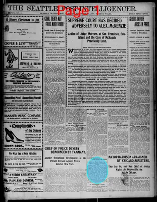 Page thumbnail for The Seattle Post Intelligencer