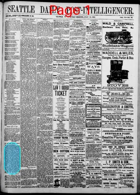 Page thumbnail for Seattle Daily Post Intelligencer