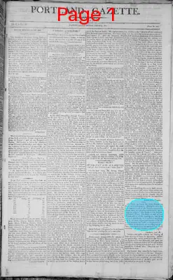 Page thumbnail for Portland Gazette