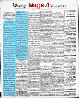 Page thumbnail for Weekly National Intelligencer
