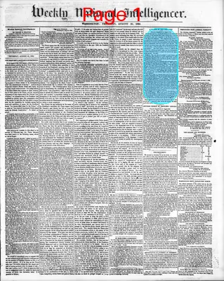 Page thumbnail for Weekly National Intelligencer