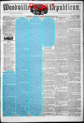 Page thumbnail for The Woodville Republican
