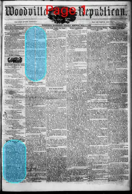 Page thumbnail for The Woodville Republican
