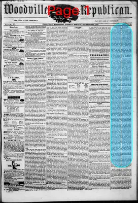 Page thumbnail for The Woodville Republican