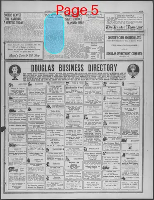 Page thumbnail for Douglas Daily Dispatch