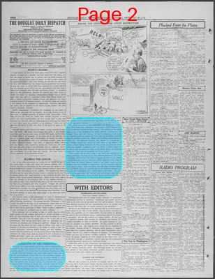 Page thumbnail for Douglas Daily Dispatch