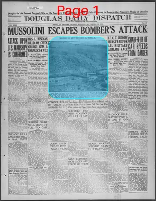 Page thumbnail for Douglas Daily Dispatch