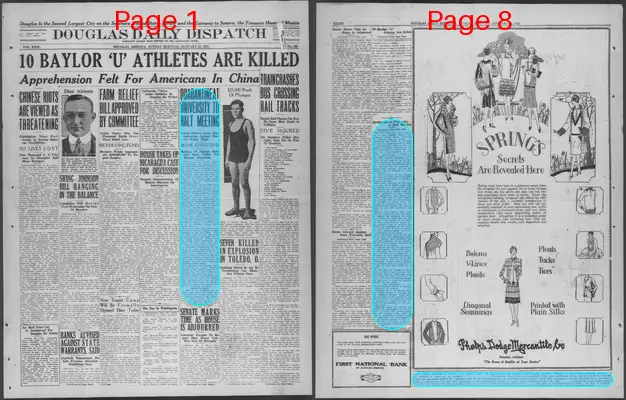 Page thumbnail for Douglas Daily Dispatch