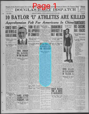 Page thumbnail for Douglas Daily Dispatch