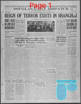 Page thumbnail for Douglas Daily Dispatch