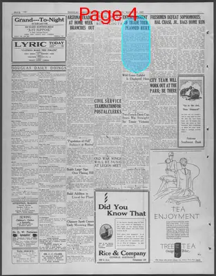 Page thumbnail for Douglas Daily Dispatch