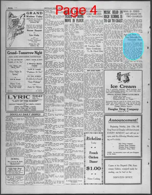 Page thumbnail for Douglas Daily Dispatch