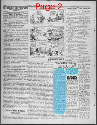 Page thumbnail for Douglas Daily Dispatch