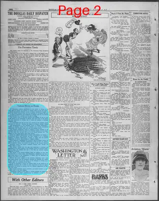 Page thumbnail for Douglas Daily Dispatch