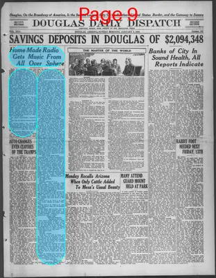 Page thumbnail for Douglas Daily Dispatch