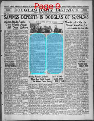 Page thumbnail for Douglas Daily Dispatch